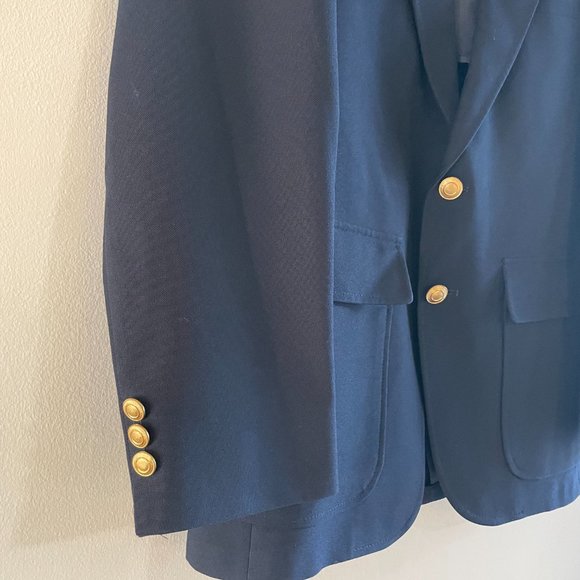 Perma-Prest Navy Suit Jacket - Picture 5 of 11